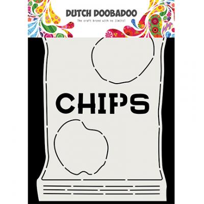 Dutch DooBaDoo  Card Art Schablone - Chips